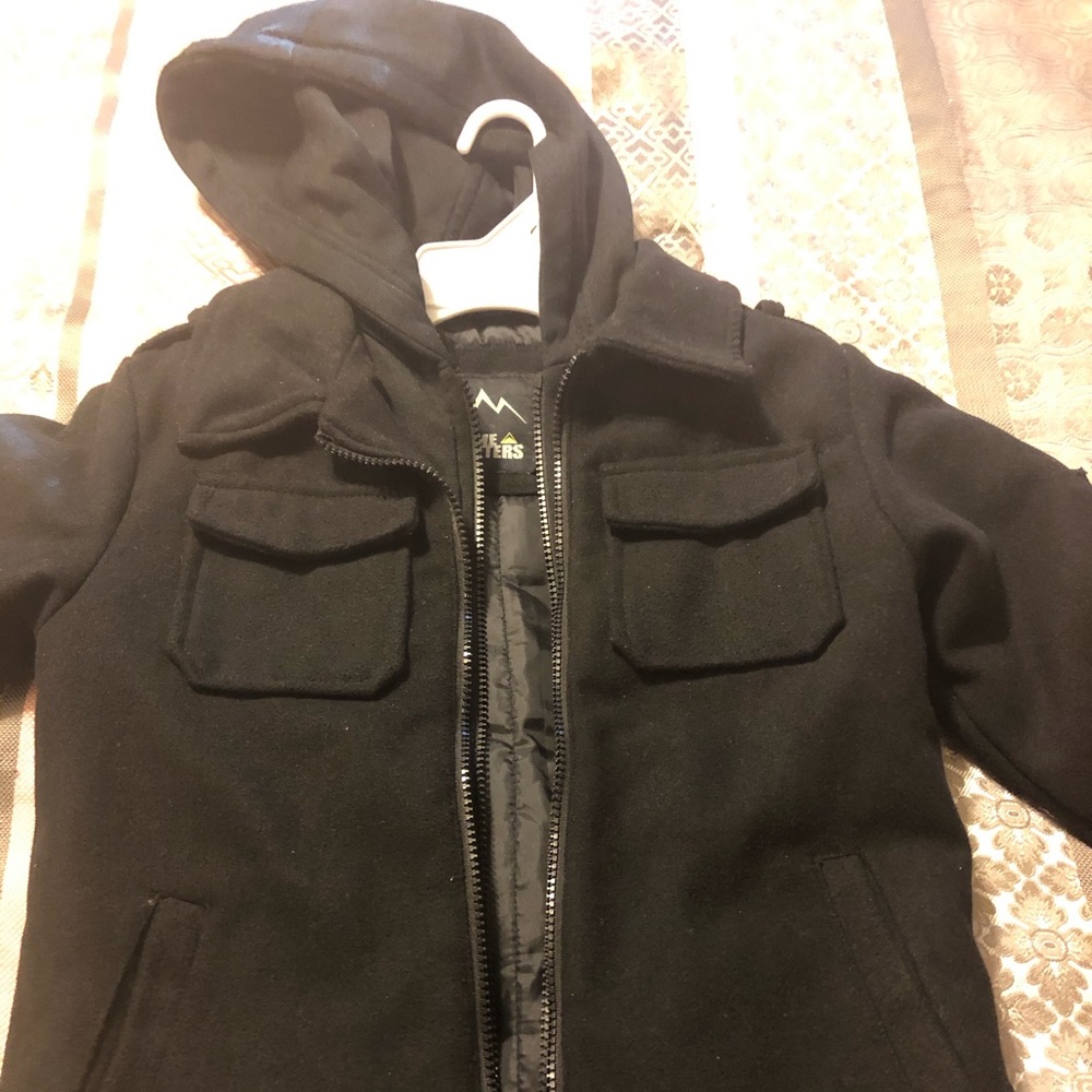 Little Boys Black Pea Coat